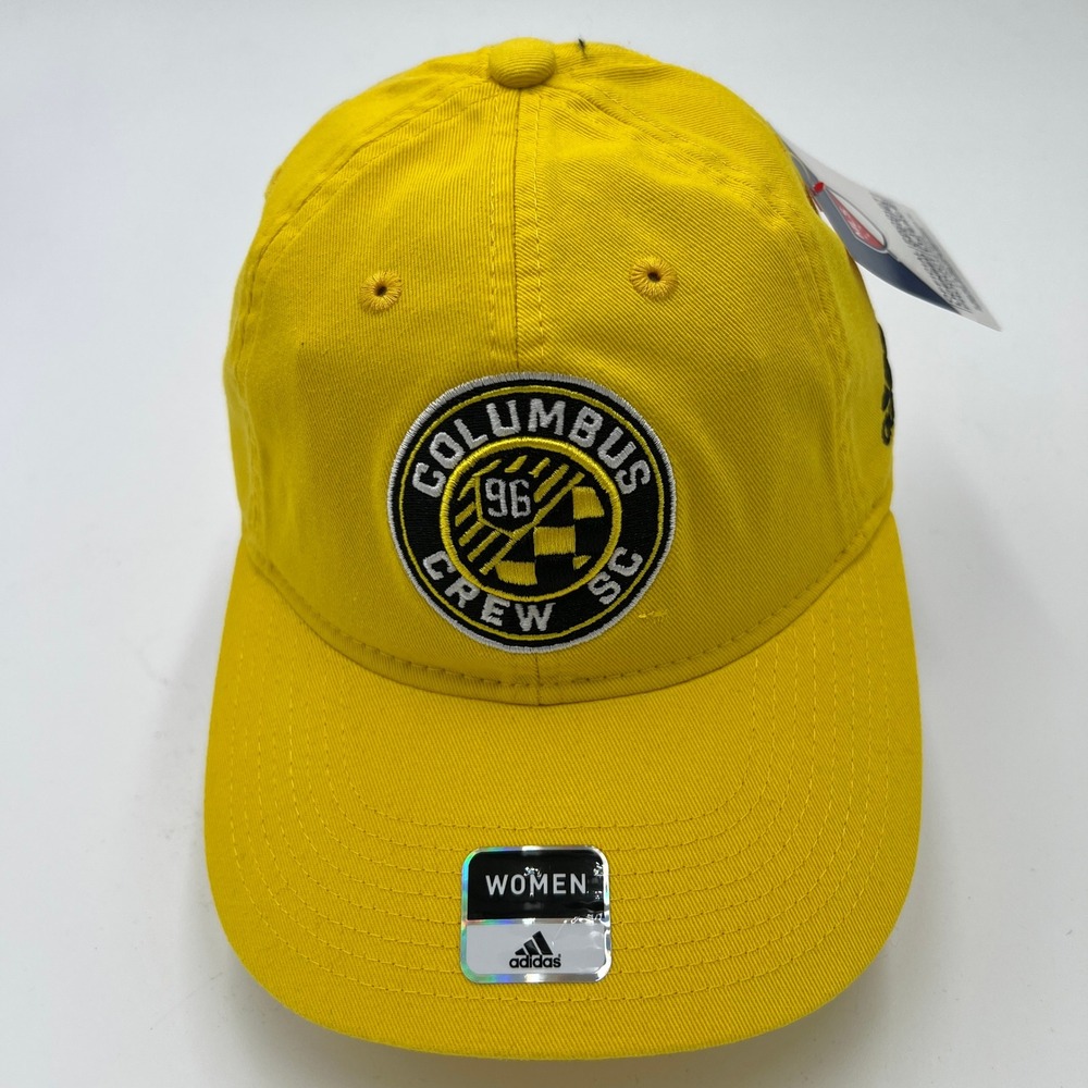 Adidas Columbus Crew SC MLS Womens Adjustable Baseball Hat Yellow‎ NWT